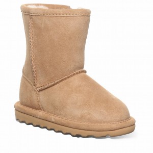 Bearpaw Elle Toddler Zipper Støvler Børn Brune | URR4373DH