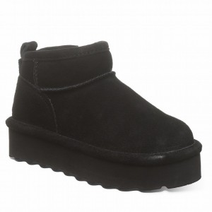 Bearpaw Retro Shorty Youth Støvler Børn Sort | AFT880JH