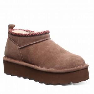 Bearpaw Retro Super Shorty Deco Platform Støvler Dame Brune | HAB4495LC