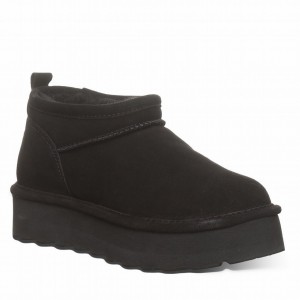 Bearpaw Retro Super Shorty Platform Støvler Dame Sort | JHA8481CC