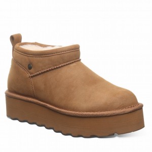 Bearpaw Retro Super Shorty Vegan Platform Støvler Dame Brune | YYD7595QN