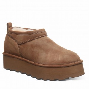 Bearpaw Retro Super Shorty Vegan Platform Støvler Dame Brune | ZAV8022YV