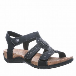 Bearpaw Ridley II Sandaler Dame Sort | CJB342KE