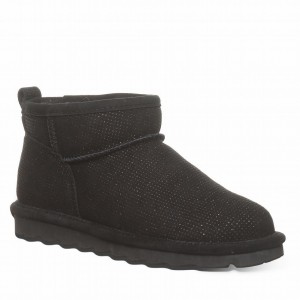 Bearpaw Shorty Exotic Støvler Dame Sort | YUJ6570KM