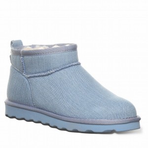 Bearpaw Shorty Vegan Støvler Dame Blå | WOQ3286UL