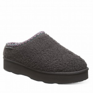 Bearpaw Snuggle Martis Tøfler Dame Sort | PHJ4841PB