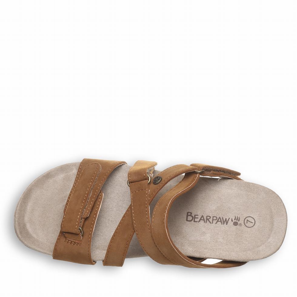 Bearpaw Acacia Sandaler Dame Brune | VZQ3459RN