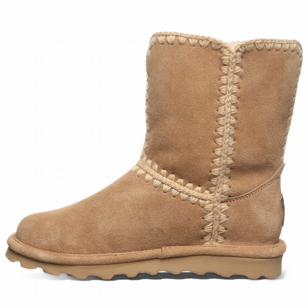 Bearpaw Elle Short Støvler Dame Brune | OSX7425SR