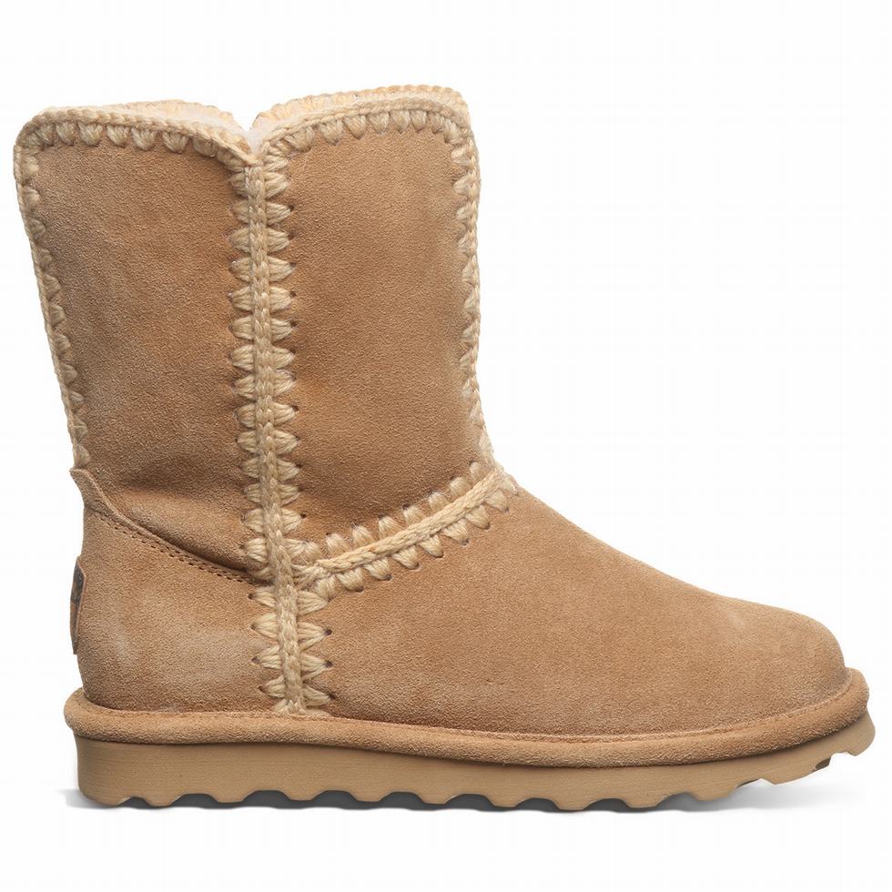 Bearpaw Elle Short Støvler Dame Brune | OSX7425SR