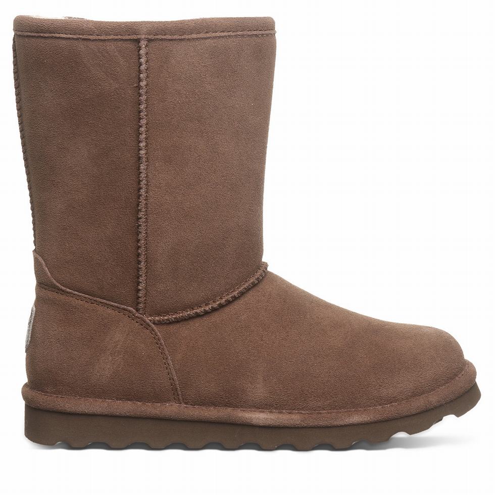 Bearpaw Elle Short Støvler Dame Brune | OZI628KT