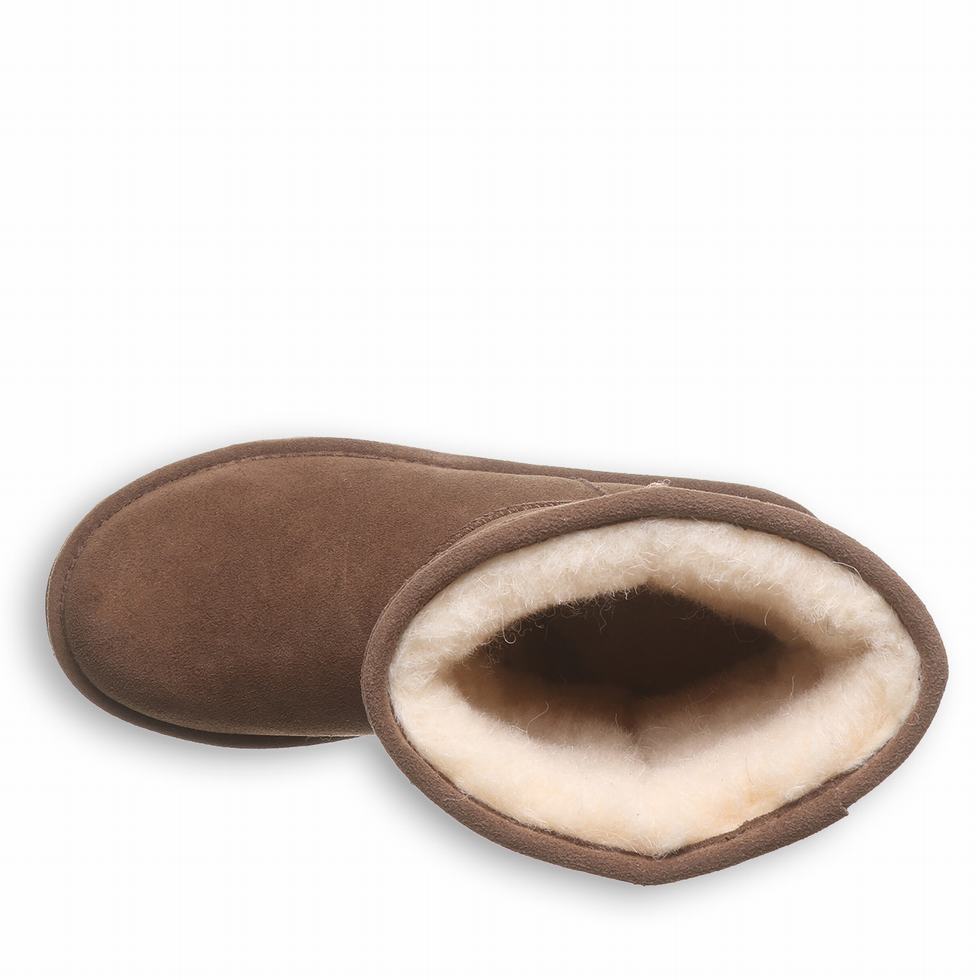 Bearpaw Elle Short Støvler Dame Brune | OZI628KT