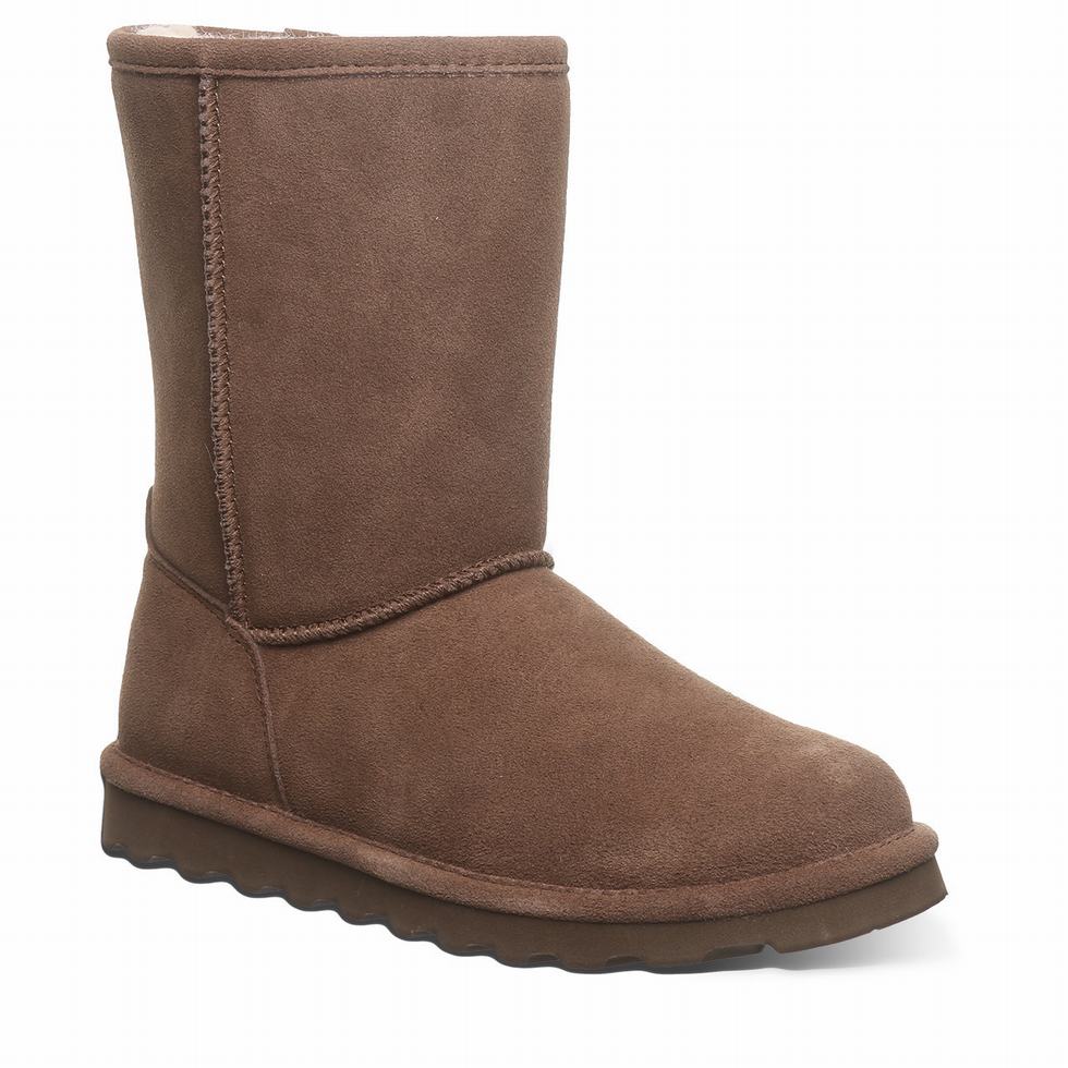 Bearpaw Elle Short Støvler Dame Brune | OZI628KT