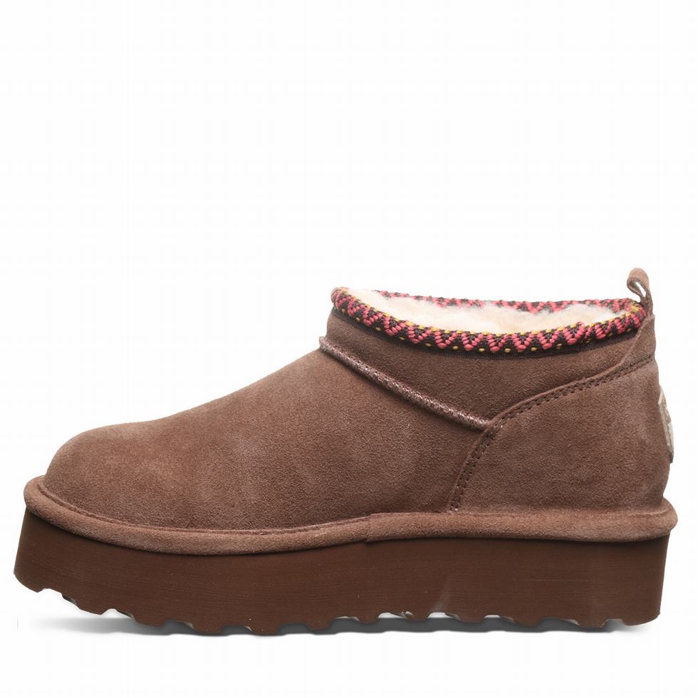 Bearpaw Retro Super Shorty Deco Platform Støvler Dame Brune | HAB4495LC