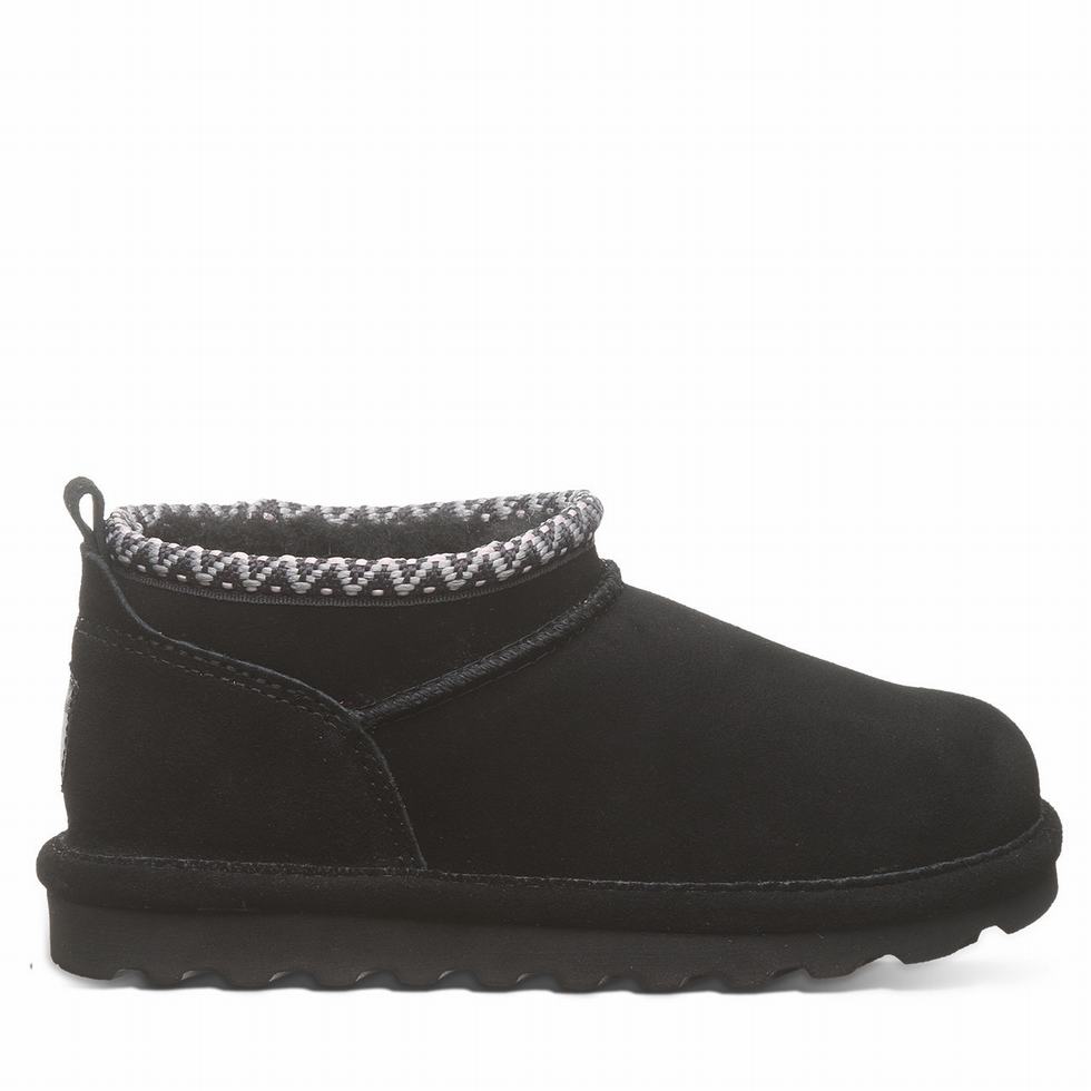 Bearpaw Super Shorty Deco Youth Støvler Børn Sort | BIZ2720BJ